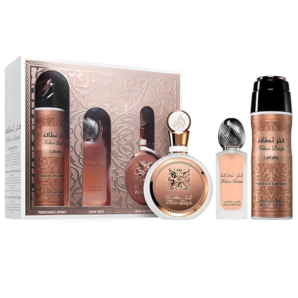 Set Fak Har Lattafa Women 3pc / Spray/ Hairmist 100ml – Lattafa